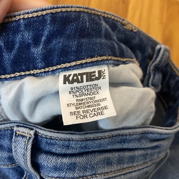 Katie J NYC Girls Blue Ripped Jeans Size 14 - Picture 8 of 10